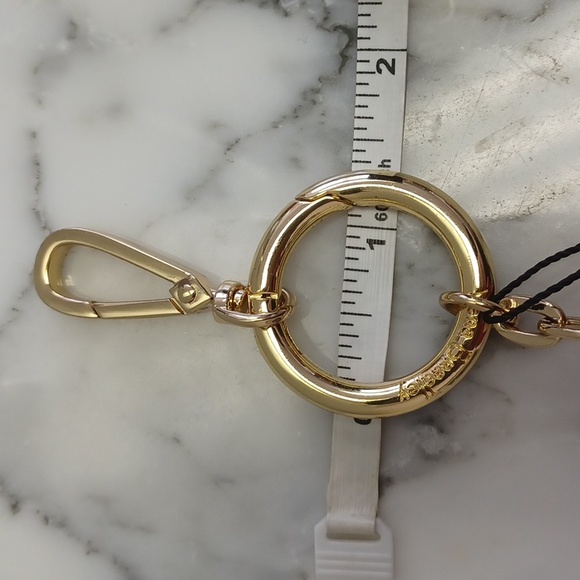 Vera Bradley Loop Keychain Sunset Canyon Tassel Bag Charm Genuine Leather NWT - Picture 4 of 17